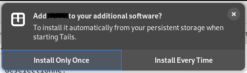 Add <> to your additional software?